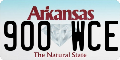 AR license plate 900WCE