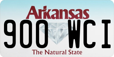 AR license plate 900WCI