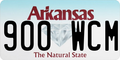 AR license plate 900WCM