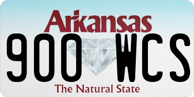 AR license plate 900WCS