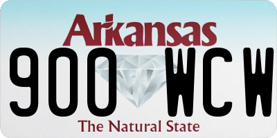 AR license plate 900WCW