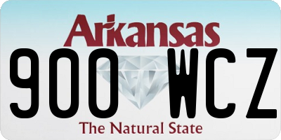 AR license plate 900WCZ