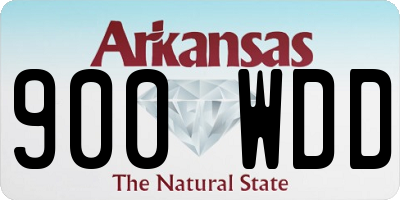 AR license plate 900WDD