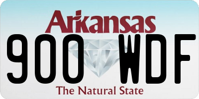 AR license plate 900WDF