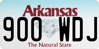 AR license plate 900WDJ