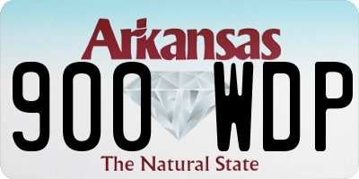 AR license plate 900WDP