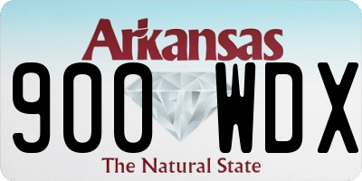 AR license plate 900WDX