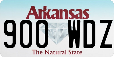 AR license plate 900WDZ