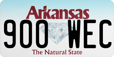 AR license plate 900WEC