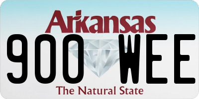 AR license plate 900WEE