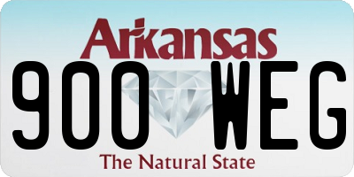 AR license plate 900WEG