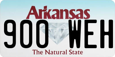 AR license plate 900WEH