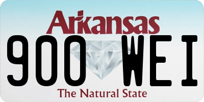 AR license plate 900WEI