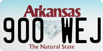 AR license plate 900WEJ