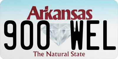 AR license plate 900WEL