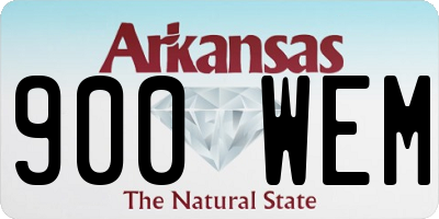 AR license plate 900WEM