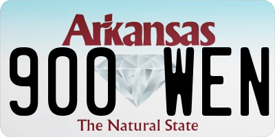 AR license plate 900WEN