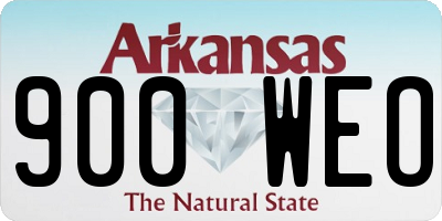 AR license plate 900WEO