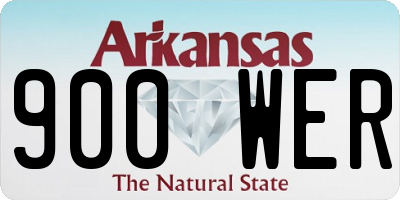 AR license plate 900WER