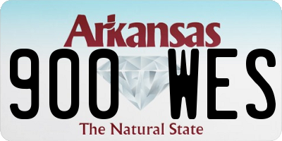 AR license plate 900WES