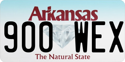 AR license plate 900WEX