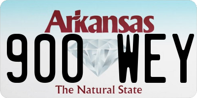 AR license plate 900WEY