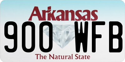AR license plate 900WFB