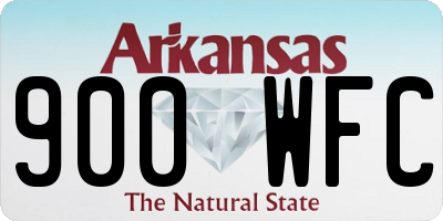 AR license plate 900WFC