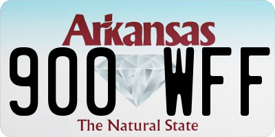 AR license plate 900WFF