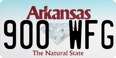 AR license plate 900WFG
