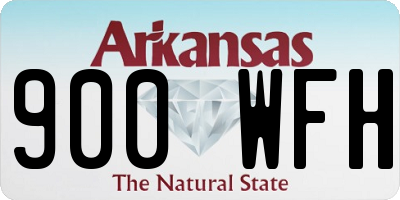 AR license plate 900WFH