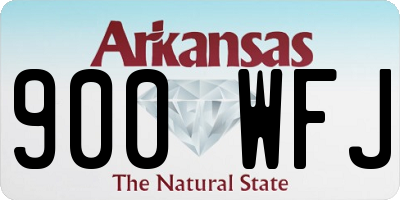 AR license plate 900WFJ