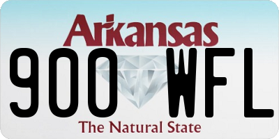 AR license plate 900WFL