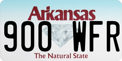AR license plate 900WFR