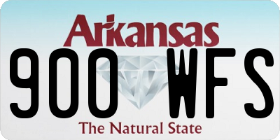 AR license plate 900WFS