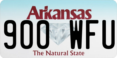 AR license plate 900WFU