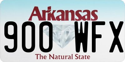 AR license plate 900WFX