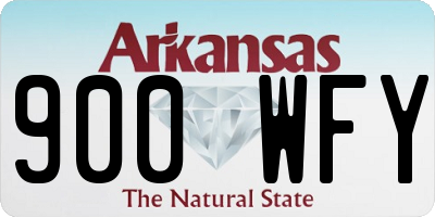 AR license plate 900WFY