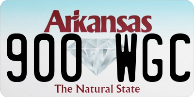 AR license plate 900WGC