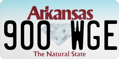 AR license plate 900WGE