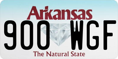AR license plate 900WGF