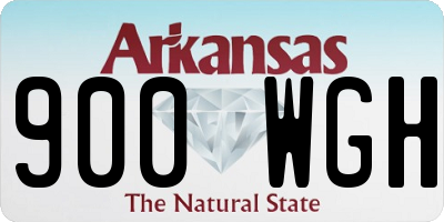 AR license plate 900WGH