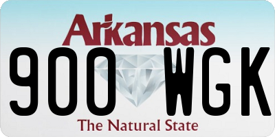 AR license plate 900WGK