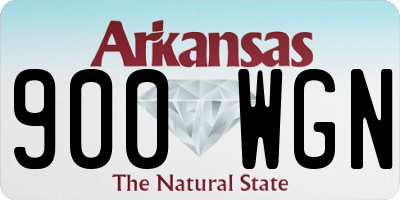 AR license plate 900WGN