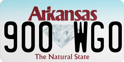 AR license plate 900WGO