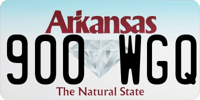 AR license plate 900WGQ