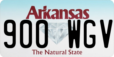 AR license plate 900WGV