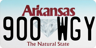 AR license plate 900WGY