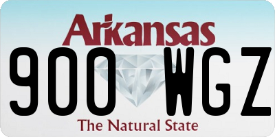 AR license plate 900WGZ