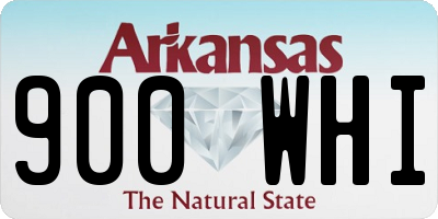 AR license plate 900WHI